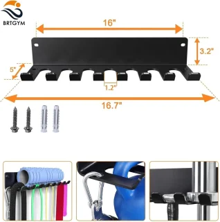 Gym rack organizer met wandmontagehaken