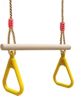 Gymnastiekringen hout trapeze swing