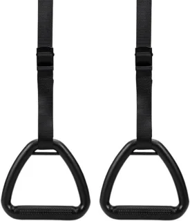 Gymnastiekringen - Krachttraining ringen - Thuistrainingen - 3 meter - Zwart