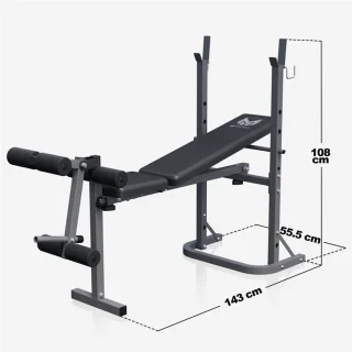 Gyronetics Halterbank Met Leg Curl Opklapbaar