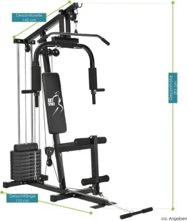 halterbank multifunctionele set 40 kg halterschijven Home Gym