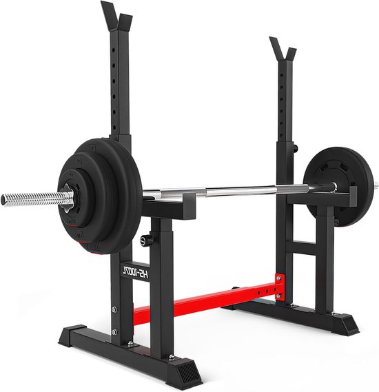Halterrek Squat Rack Power Rack 250kg Zwart