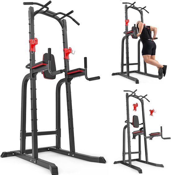 Halterrek Squat Rack Power Rack 250kg Zwart