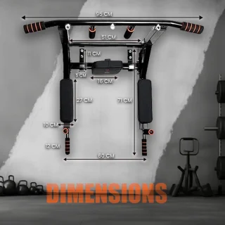 HomeFit Pull-up Bar & Dipstation