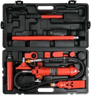 Hydraulische werkplaatspers 50x50x28 cm Rood