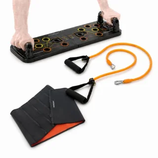 InnovaGoods Push-Up Plank Set met Weerstandsbanden, Sauna Gordel en Trainingsgids