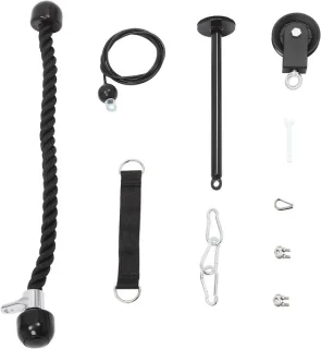 Kabel katrol systeem fitness apparaat zwart