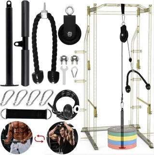 Kabelsysteem Set 13-delig voor Krachttraining en Fitness