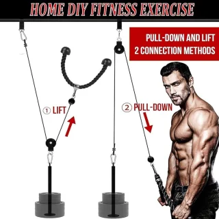 Katrol Kabel Machine Fitness Set Cable Pulley System