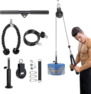 Katrol Kabel Machine Fitness Set Cable Pulley System