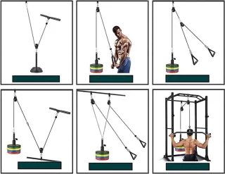 Katrol Kabel Machine Fitness Set Cable Pulley System