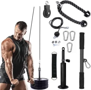 Katrol Kabel Machine Fitness Set Cable Pulley System