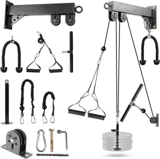 Katrol systeem fitness kabel zwart