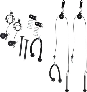 Katrolsysteem kabel 2 m - zwart/zilver