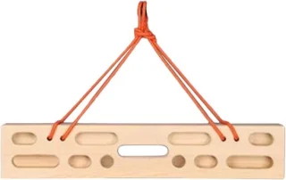 Klimhangbord Kracht - Onderarm Trainer - Kracht Opbouwen - Riem Bevestiging - 50 x 10 cm - Houtkleur