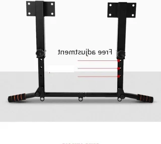 Kracht training bar optrekstang wandmontage zwart