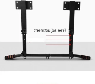 Kracht training bar optrekstang wandmontage zwart