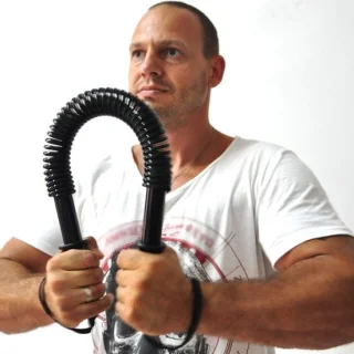 Krachtstang 20-60kg zwart