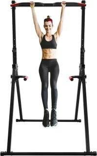 Krachtstation dip station zwart