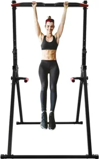Krachtstation fitness home gym inklapbaar zwart