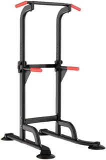 Krachtstation fitness toren - pull up station dip station - rood