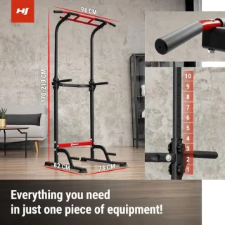 Krachtstation fitness toren zwart