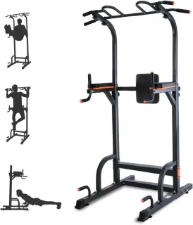 Krachtstation fitness toren zwart