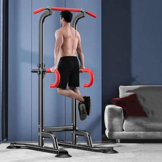 Krachtstation fitness toren zwart