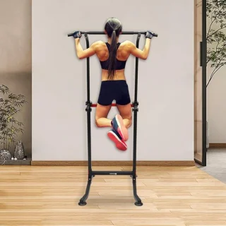 Krachtstation Home Gym 165-210 cm Zwart/Rood