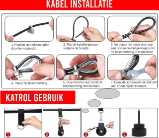 Krachtstation Kabelsysteem 16-Delig Zonder Gewichten