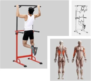 Krachtstation optrekstang fitness systeem