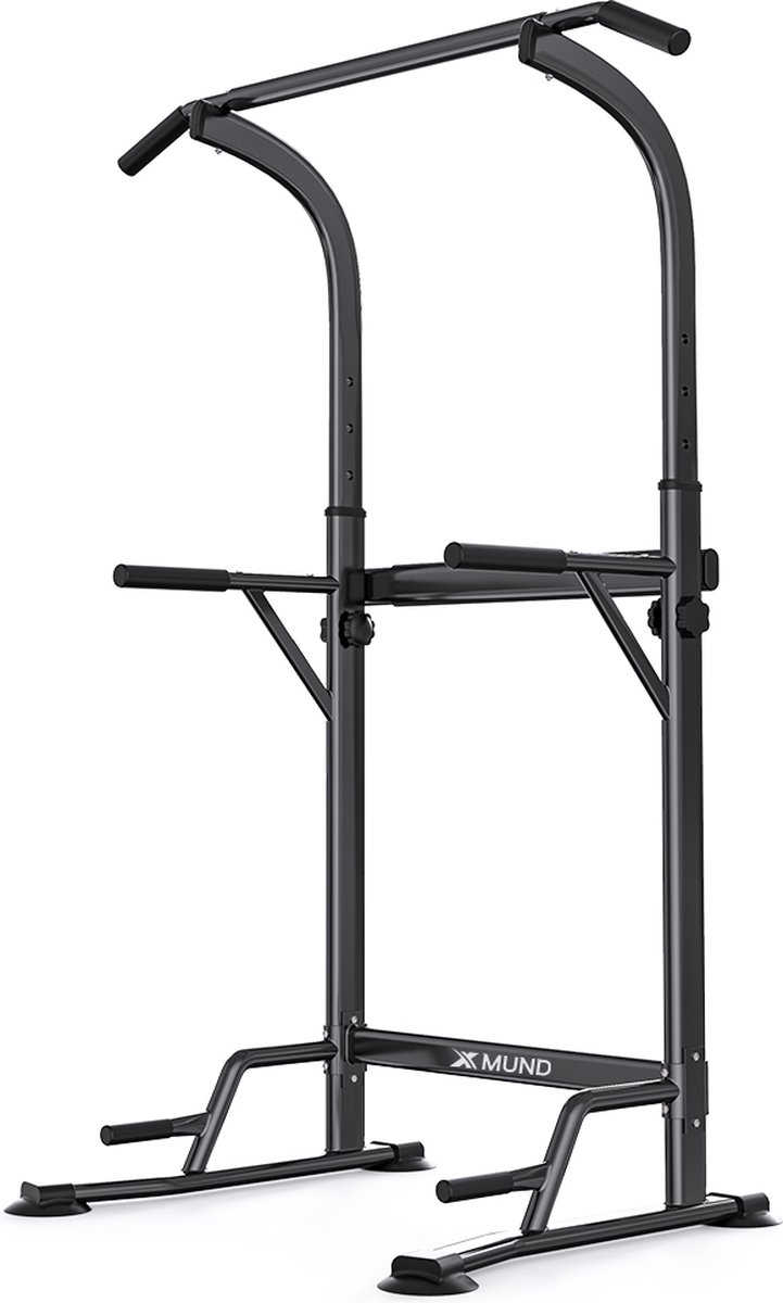 De Krachtstation Power Tower Pull Up Bar 150 kg in één oogopslag