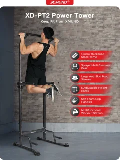 Krachtstation Power Tower Pull Up Bar 150 kg