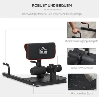 Krachtstation Sissy Squat Trainer - Zwart