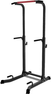 Krachtstation thuis fitness toren zwart