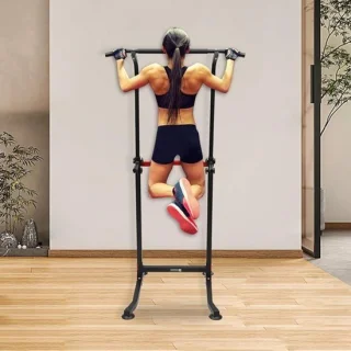 Krachtstation trainingsapparaat home gym zwart rood