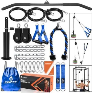 Krachtstation triceps katrol systeem – metaal, 5,34 kg – 42,3 x 18,2 x 12 cm