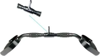 Lat pulldown bar handgreep 75 cm zwart