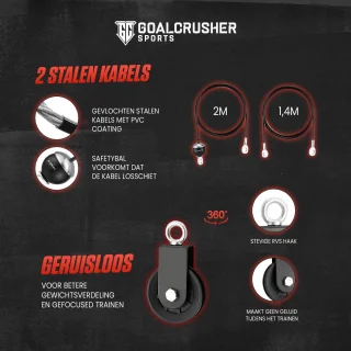 LatCrusher Pro XL Kabelsysteem 100KG