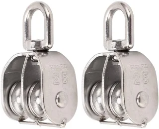 M25 dubbel katrol blok van roestvrij staal 150kg - ShopVlot