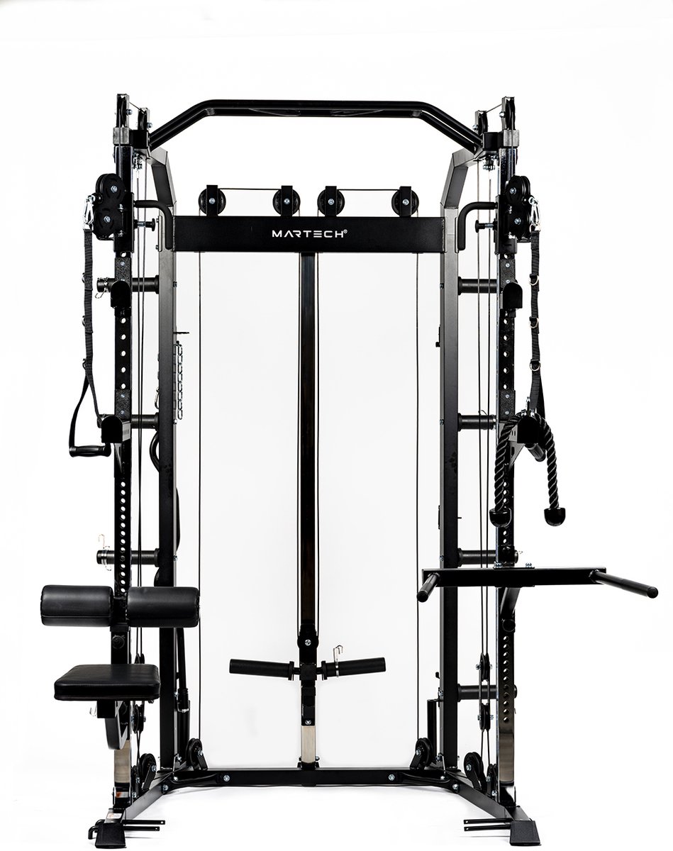 De Martech M1+ multifunctioneel power rack in één oogopslag