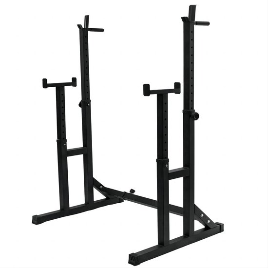MazrekuHome Power Rack Squat Rack Krachtstation Verstelbaar