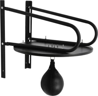 Merkloos Boksplatform Wandmontage 60x60 cm Zwart