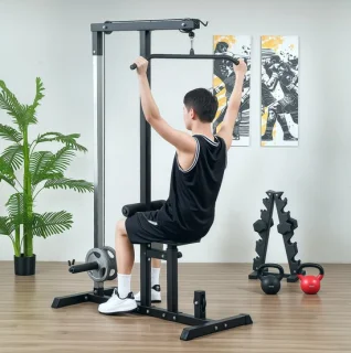 MEUNIQ Krachtstation multifunctionele fitnessstation zwart