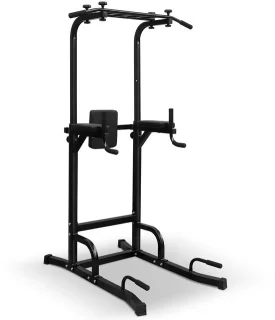 Modfu Krachtstation Verstelbaar Pull Up Bar Dip Station Zwart IJzer
