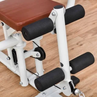 Modfu - Multigym met gewichten - lat pulldown en leg curl - metaal - wit