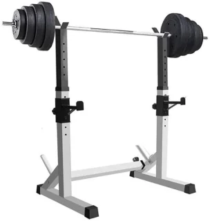 Multifunctionele Gewichtentraining Rack, Verstelbaar Squat Rack, Squat Stand, 12 Hoogteverstelbare Posities,