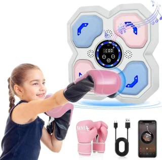 Muziek boksmachine roze blauw