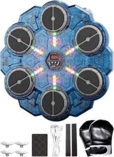 Muziek boksmachine wandmontage doel blauw