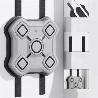 Muziek boksmachine wandmontagetrainer zwart